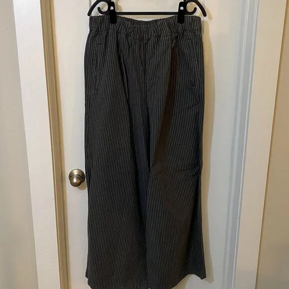 NWT Aerie Stripe Dress Trouser - Large Short - Picture 3 of 6